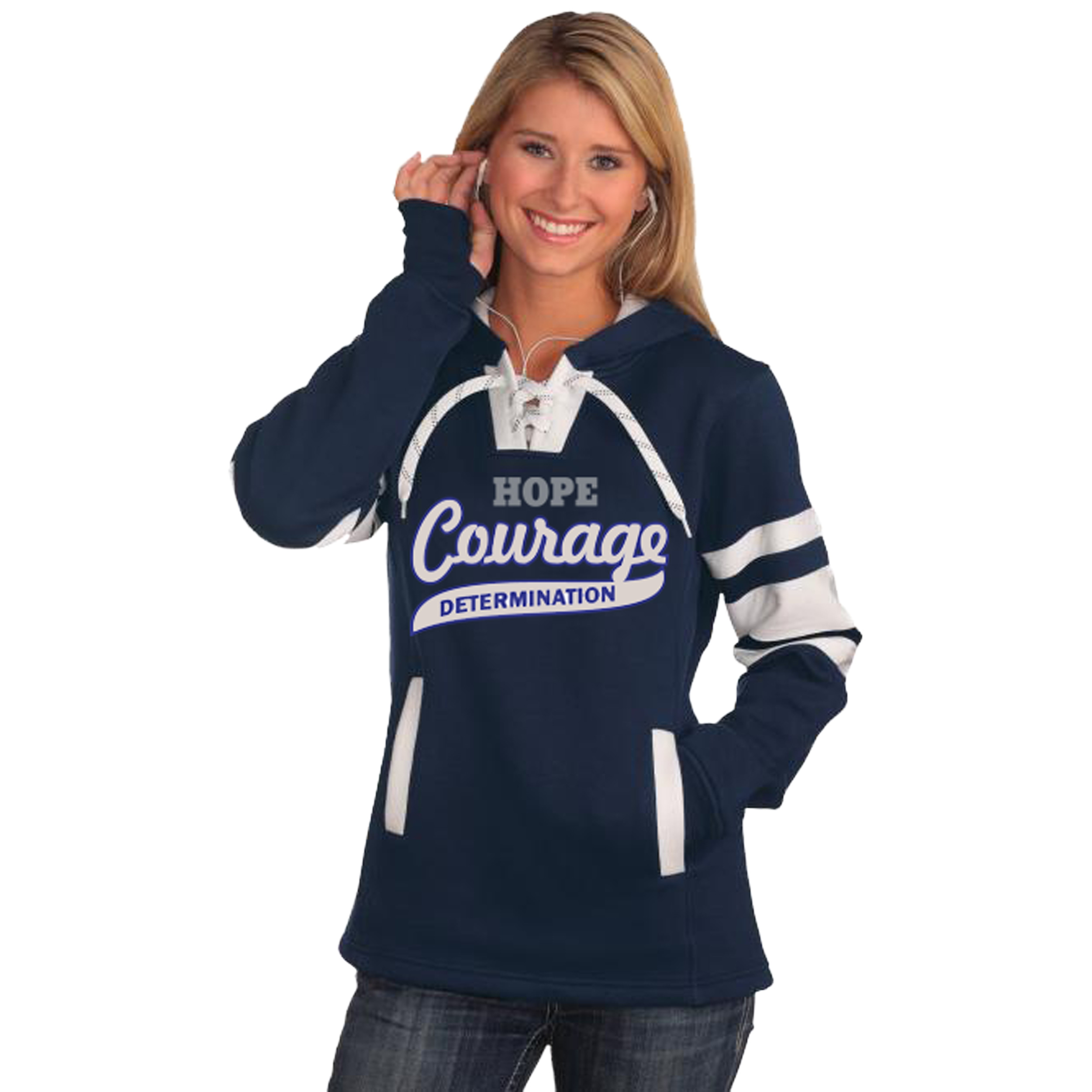Ladies Junior Colligate Fashion Hoodie
